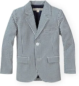 Hope & Henry Boys' Classic Seersucker Suit Jacket