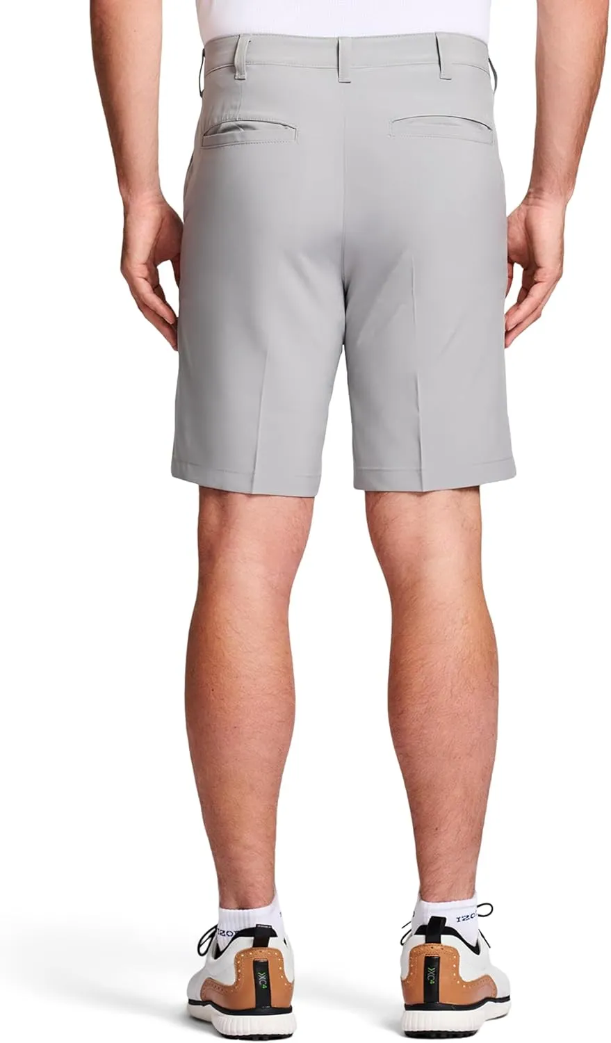 IZOD Men's Swingflex Straight-fit Stretch Golf Shorts, 9.5-inch Inseam