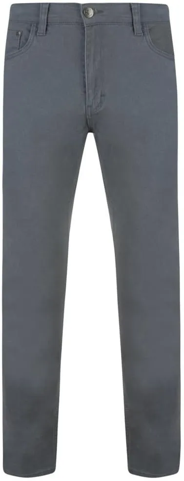 K-Alba Slim Fit Stretch Chino Trousers in Grey in W48x L32