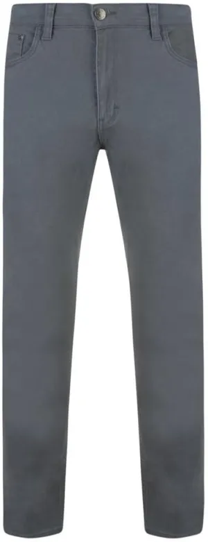 K-Alba Slim Fit Stretch Chino Trousers in Grey in W48x L32