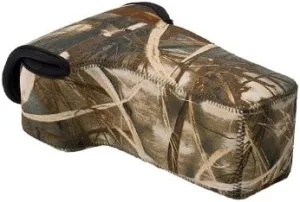 LensCoat BodyBag Compact Telephoto camouflage neoprene protection camera body bag case (Realtree Max4 HD)
