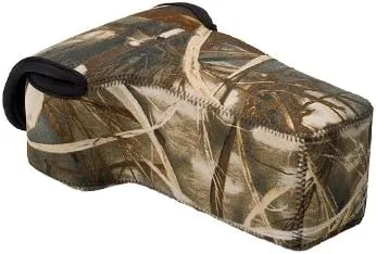 LensCoat BodyBag Compact Telephoto camouflage neoprene protection camera body bag case (Realtree Max4 HD)