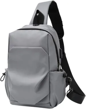 LIFKOME Travel Backpack Waterproof Chest Pouch Nylon Fine Stitching Compact Design for Everyday Use