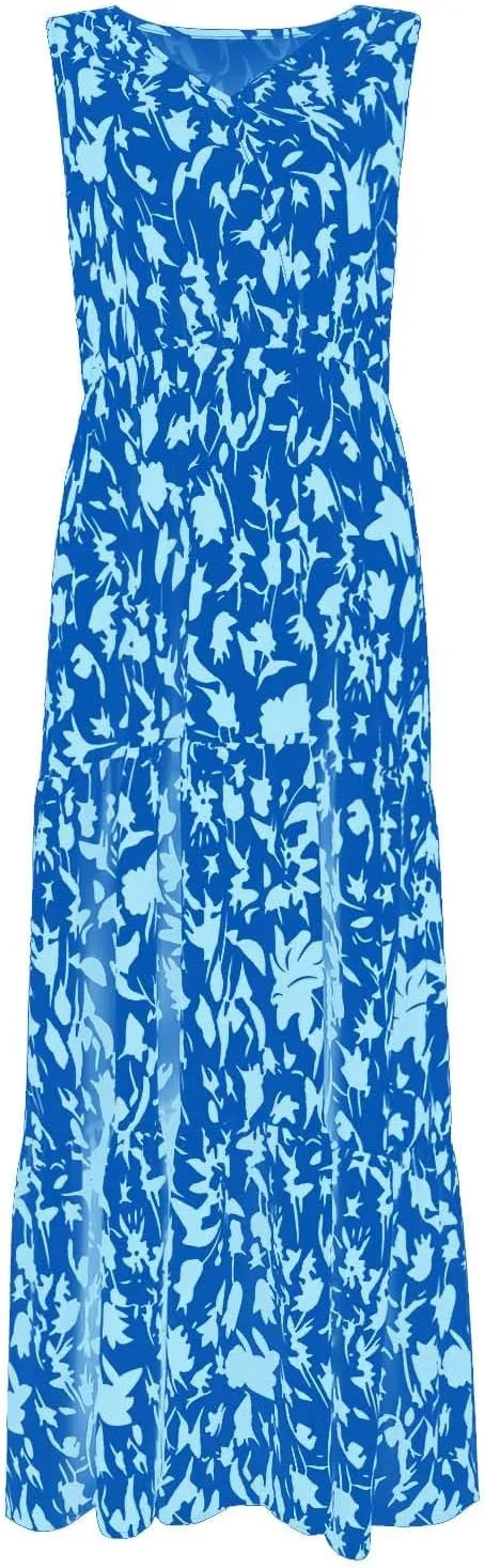 Maxi Dresses for Women 2025 Casual Spring Summer Maxi Dress Sleeveless Sundresses Dresses for Women