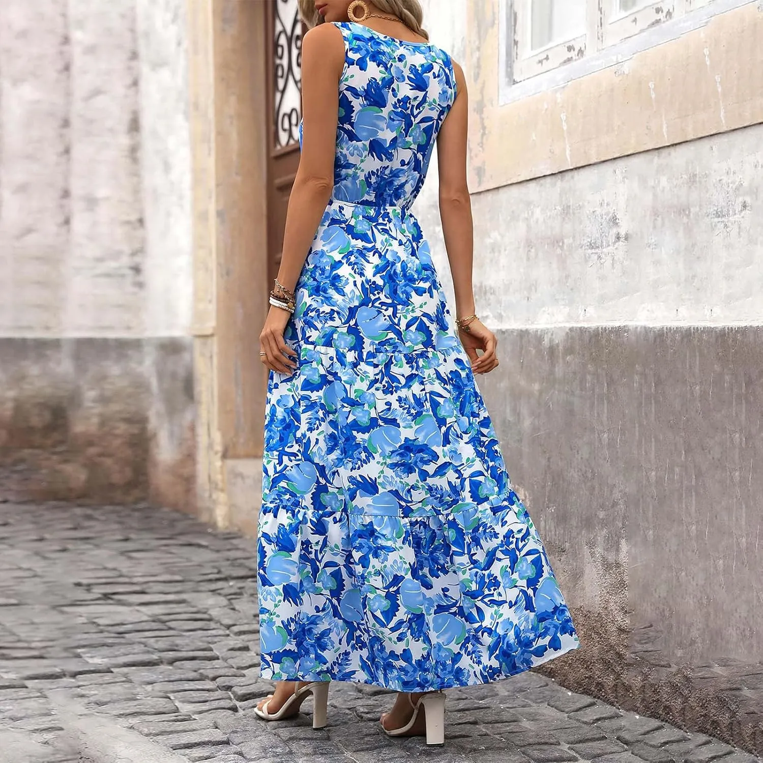Maxi Dresses for Women 2025 Casual Spring Summer Maxi Dress Sleeveless Sundresses Dresses for Women