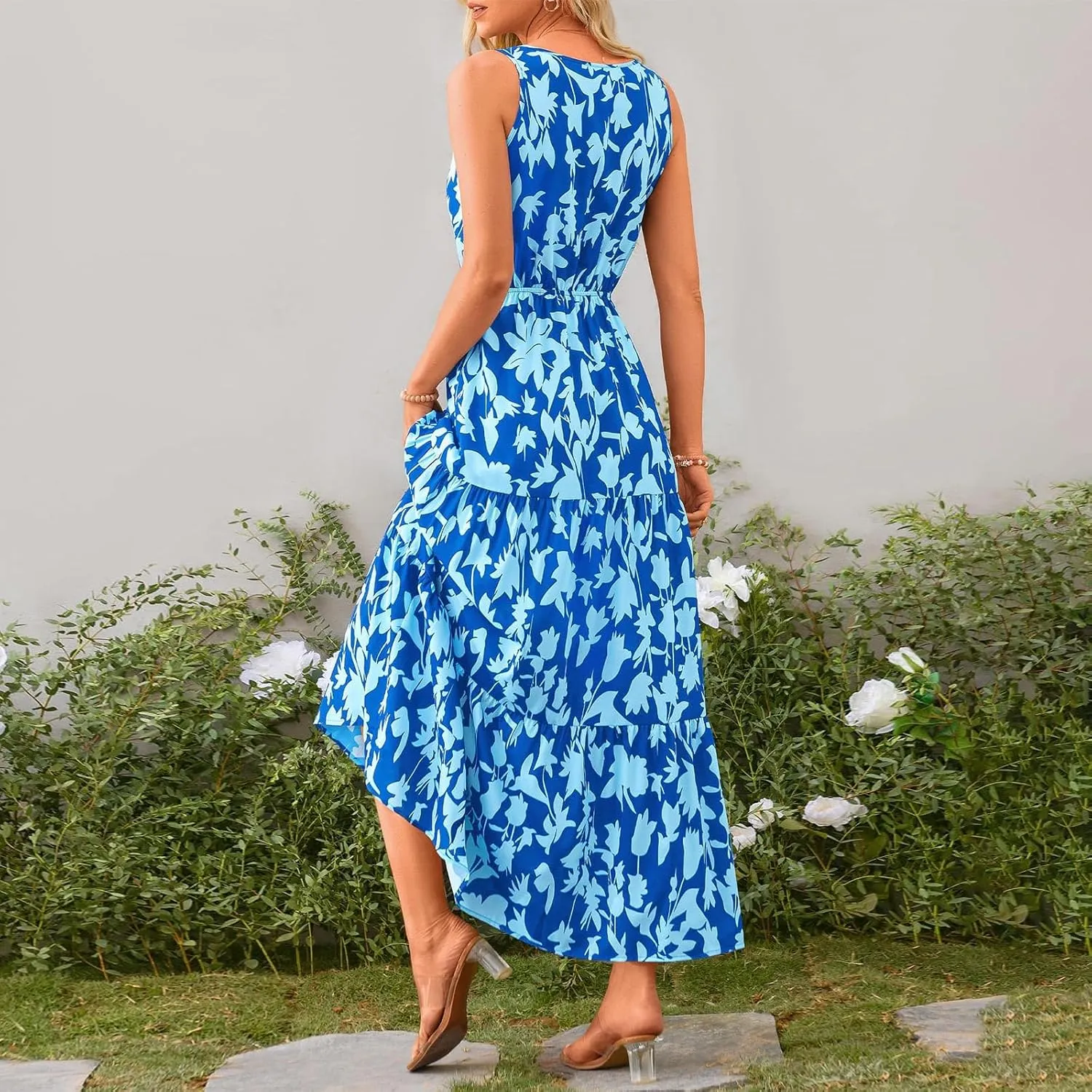 Maxi Dresses for Women 2025 Casual Spring Summer Maxi Dress Sleeveless Sundresses Dresses for Women