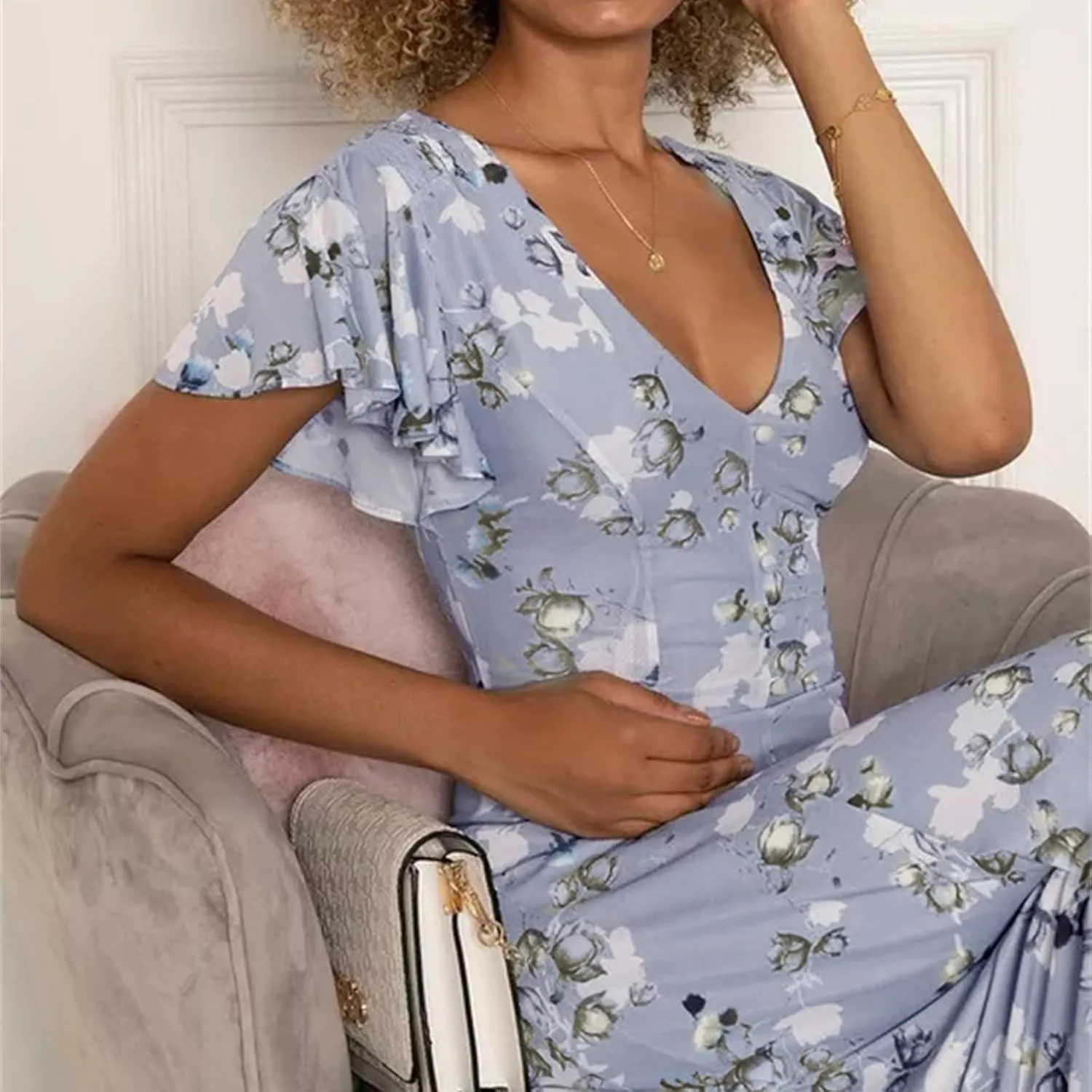 Maxi Dresses for Women 2025 Chiffon Dress Summer Dresses for Women Spring Summer Casual Maxi