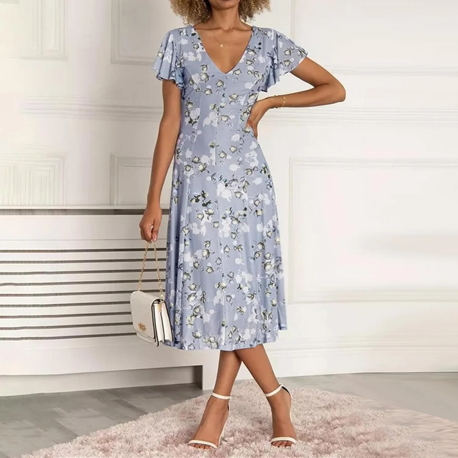 Maxi Dresses for Women 2025 Chiffon Dress Summer Dresses for Women Spring Summer Casual Maxi