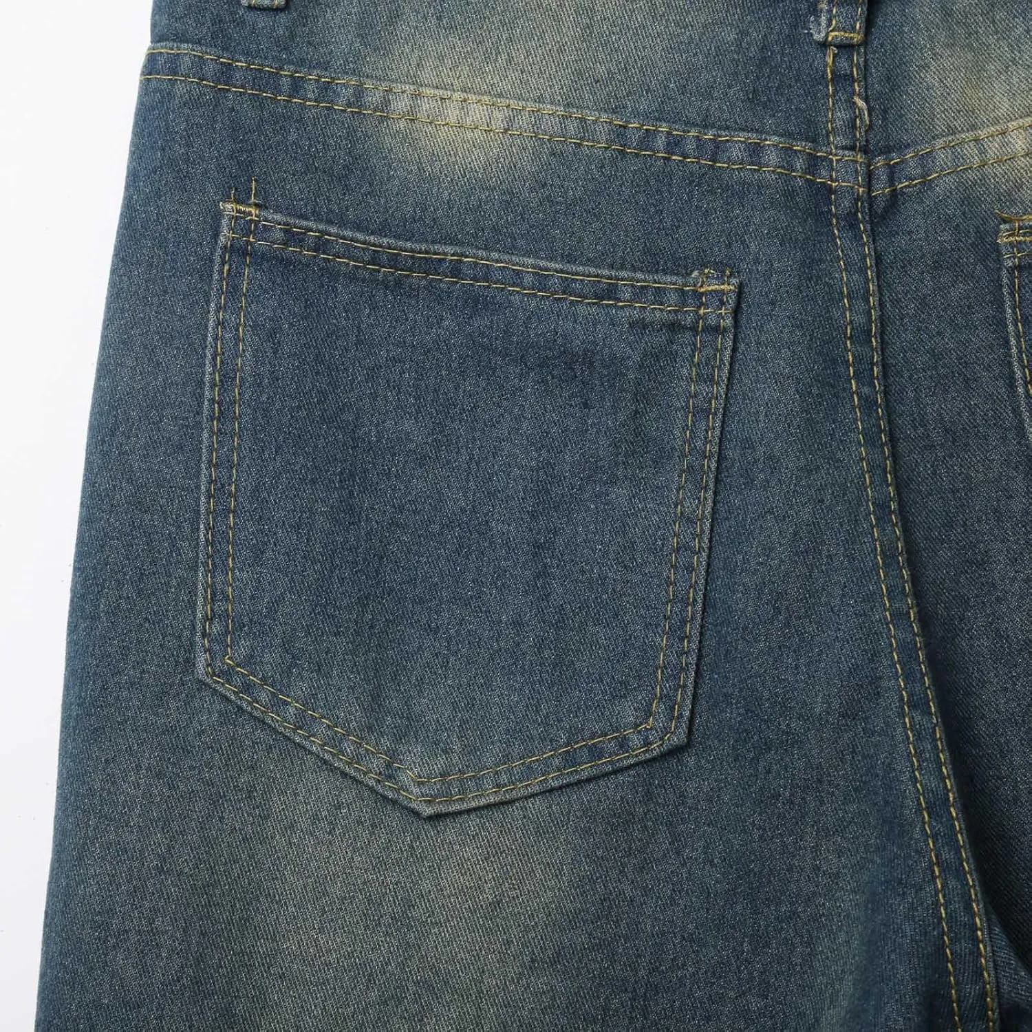 Mens Baggy Denim Jorts Y2K Grunge Loose Fit Hip Hop Jean Shorts Casual Short Jeans with Pockets Streetwear