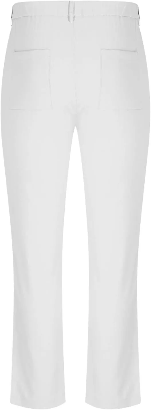 Men's Classic Slim Fit Dress Pants Casual Straight Leg Formal Work Pant Elastic Waisted Suit Trousers with Pockets