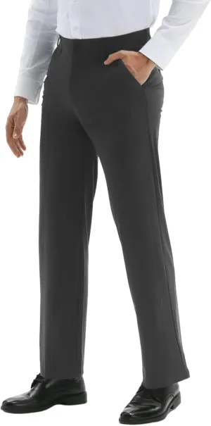 Mens Dress Pants, Cool 24X Men's Casual Classic Fit Golf Work Stretch Pants Lightweight Flat Front Pants