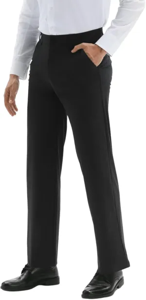 Mens Dress Pants, Cool 24X Men's Casual Classic Fit Golf Work Stretch Pants Lightweight Flat Front Pants