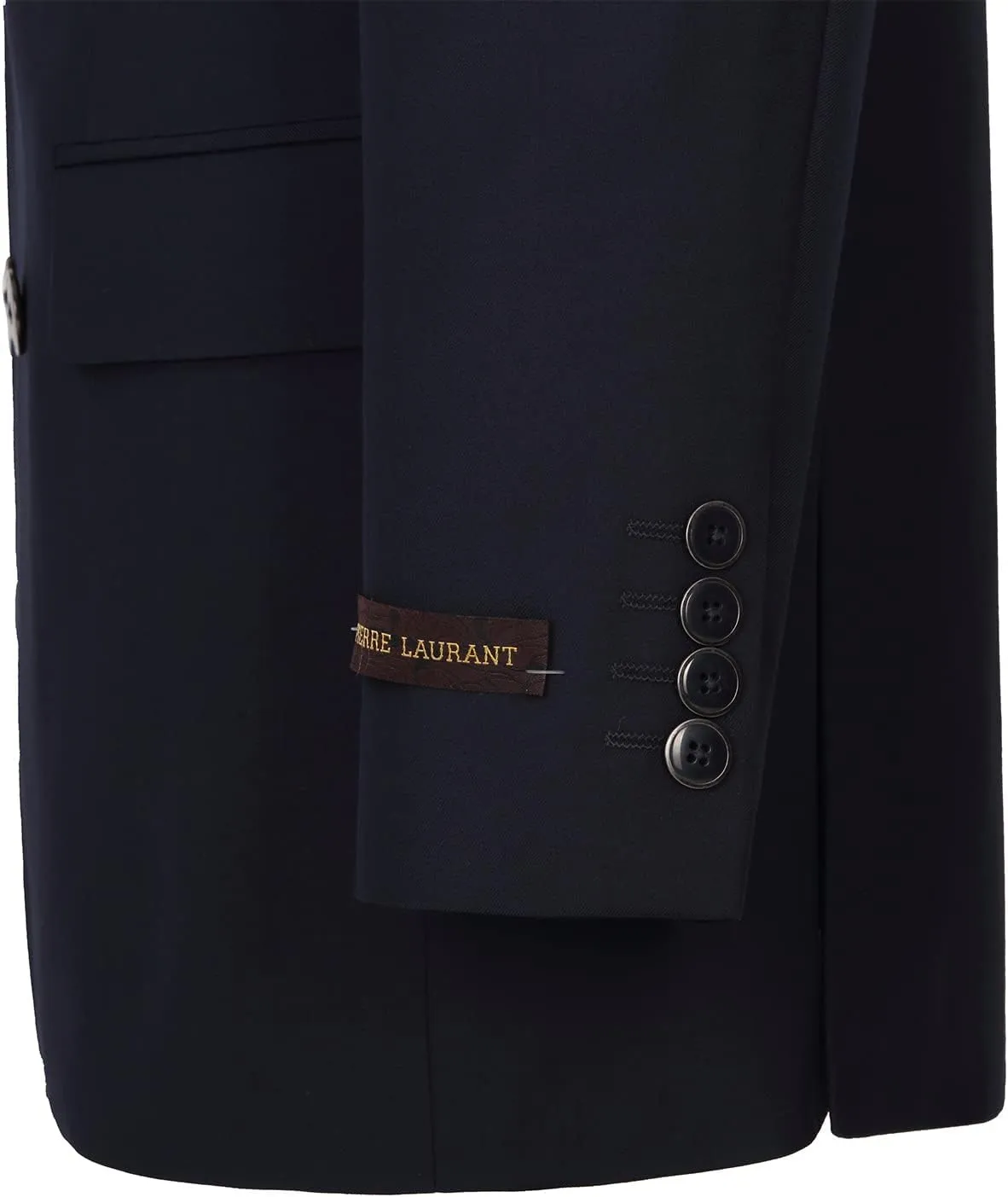 Mens Suits 2 Piece Double Breasted Six Button Classic Fit Business Jacket Blazer Pants Set