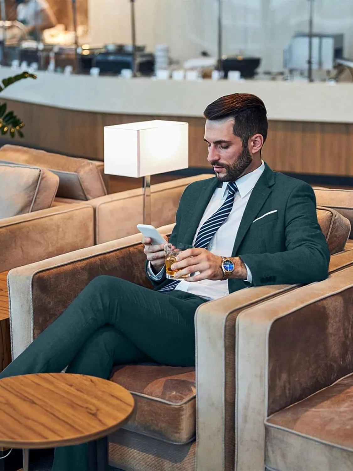 Mens Suits 3 Piece Slim Fit Suit Set Solid Tuxedo Set for Wedding Groomsmen Business Prom Party