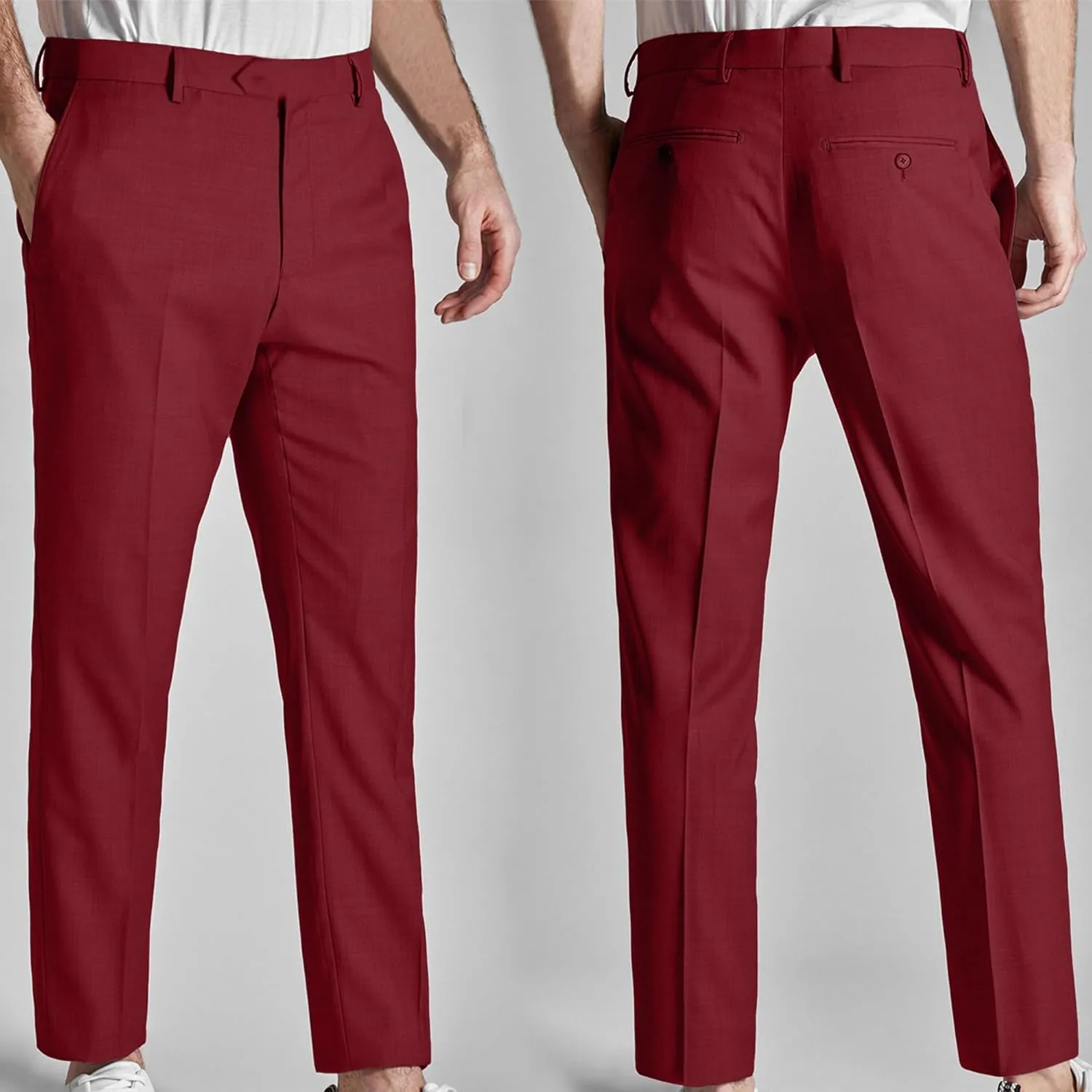Mens Suits Slim Fit 2 Piece Wedding Prom Tuxedo Classic Blazer Jacket Pants Set