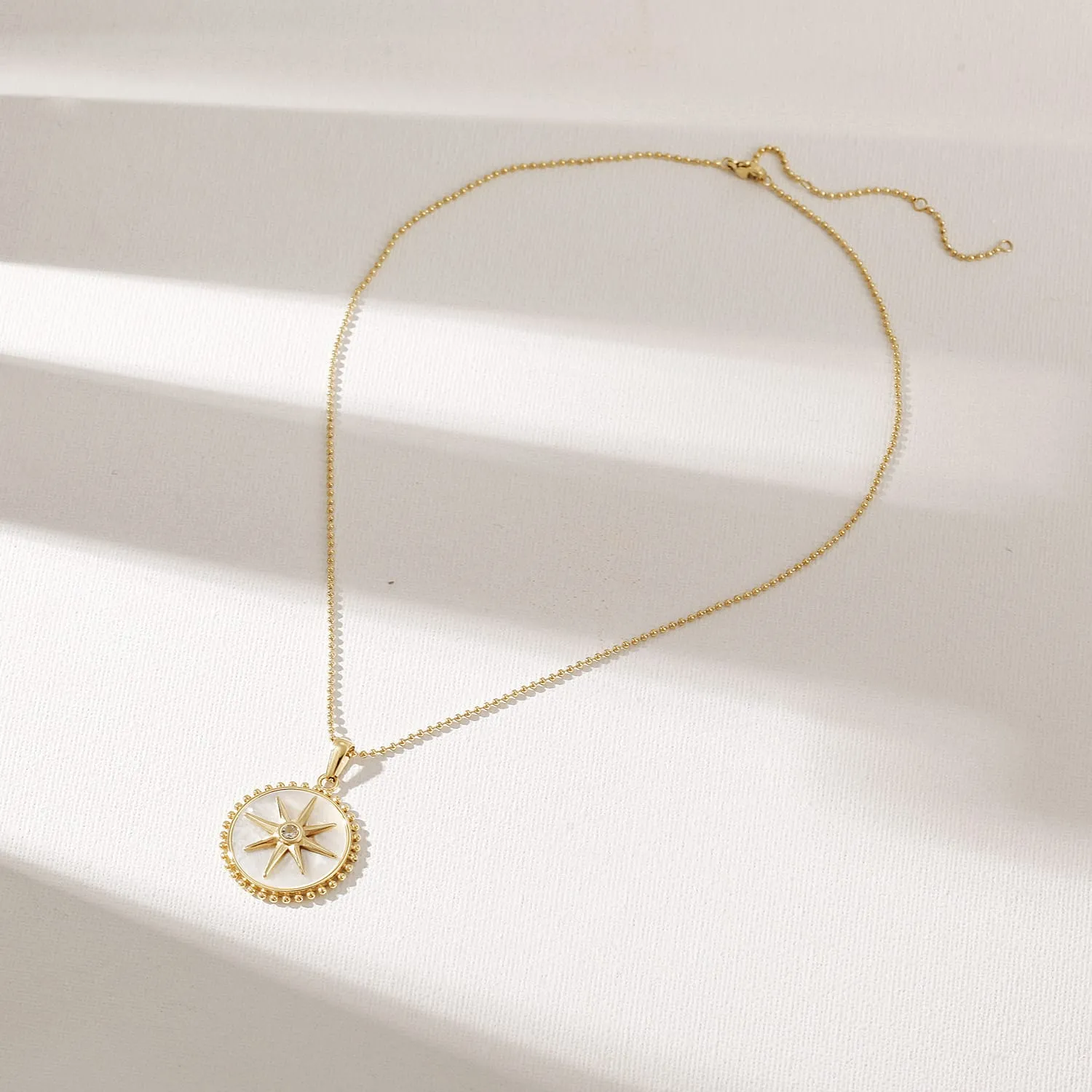Mother of Pearl Circle Of Life Necklace
