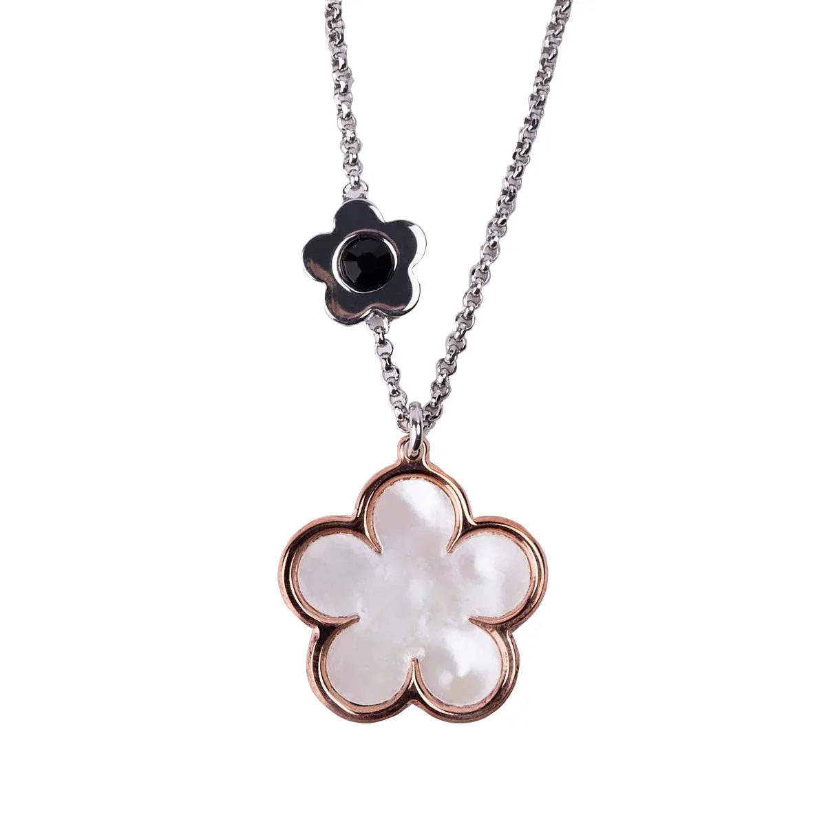 Mother of Pearl Flower Necklace