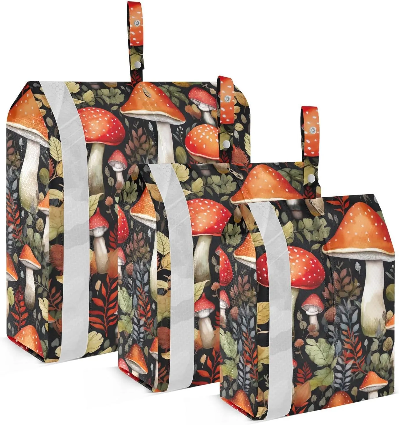 Mushroom Packing Cubes for Travel 3 Set Packing Travel Organizer Cubes Suitcase Organizer for Travel Compression