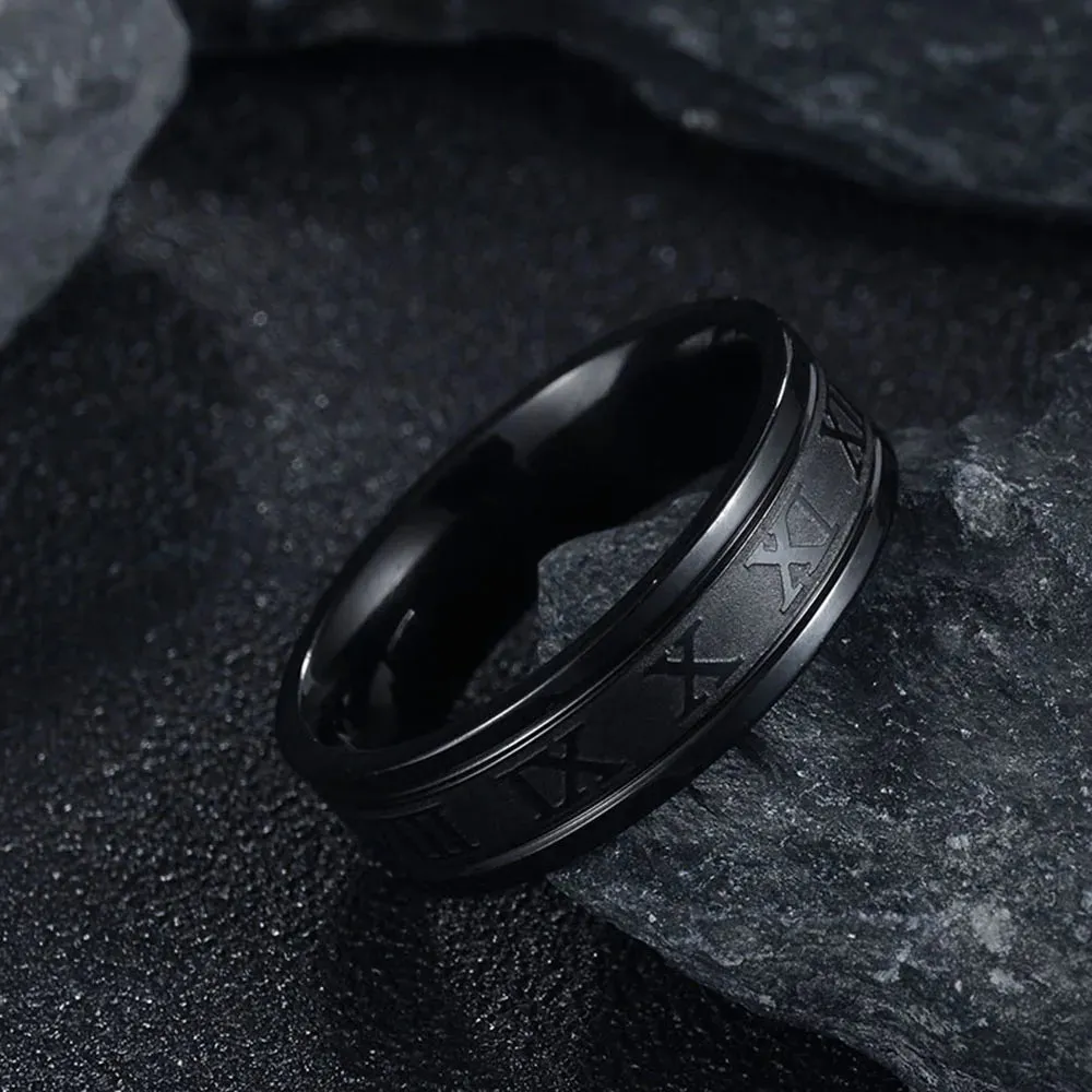 NOELLE  Modern Roman Numeral Ring