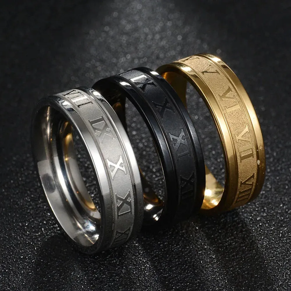 NOELLE  Modern Roman Numeral Ring