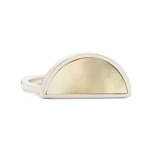 One Half Ring - Honey Mother of Pearl, Sterling Silver
