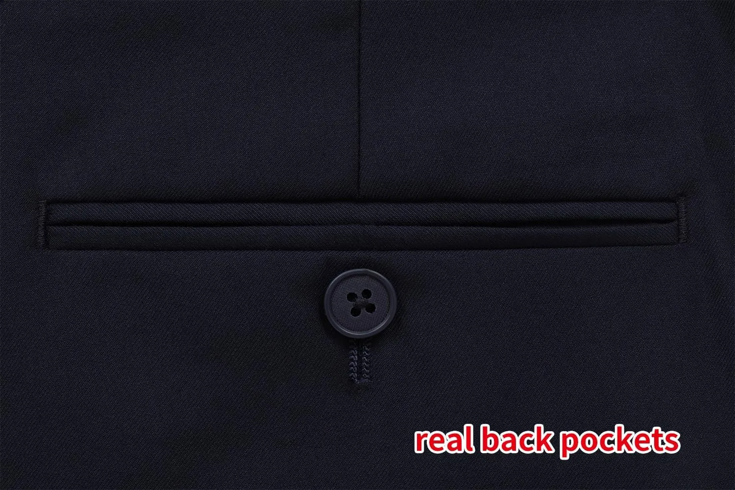 P&L Men's Suit Separates Classic Fit Flat Front Dress Pants & Formal Suit Jacket