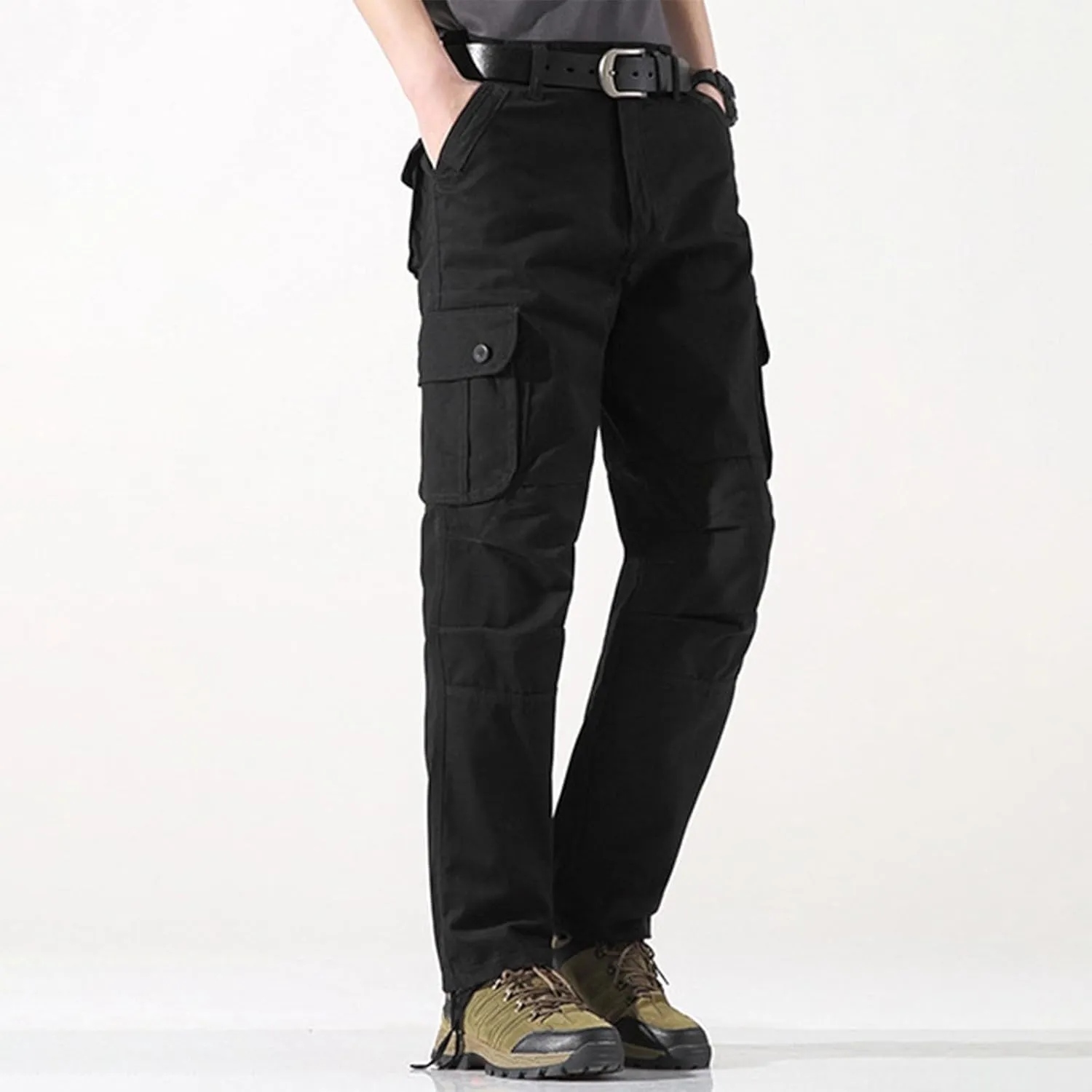 Pants for Men Cargo Work Pants for Men Men's Work Pants Relaxed Fit Fleece Lined Jeans Pants Men Mens Carpenter