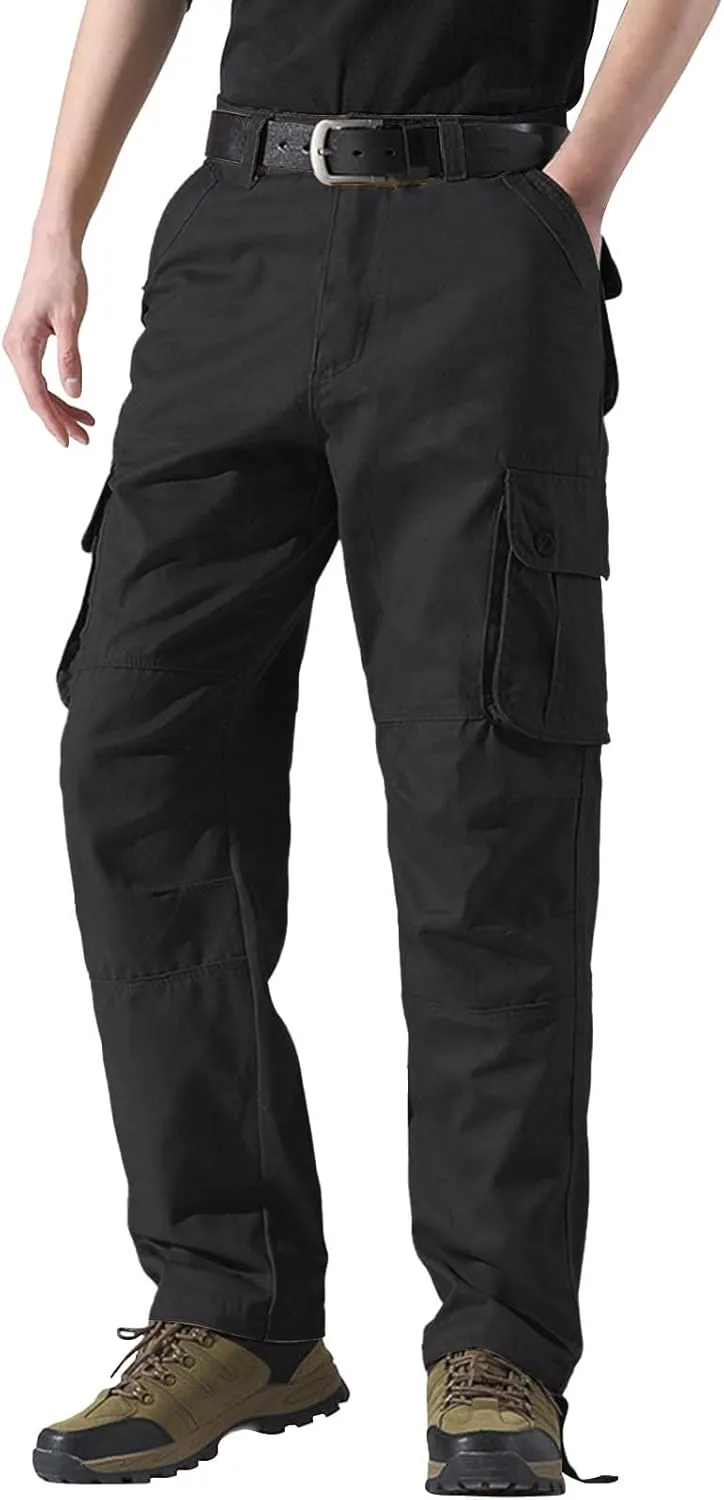 Pants for Men Cargo Work Pants for Men Men's Work Pants Relaxed Fit Fleece Lined Jeans Pants Men Mens Carpenter