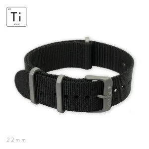 Prometheus Design Werx | Ti-NATO Strap 22mm - Black