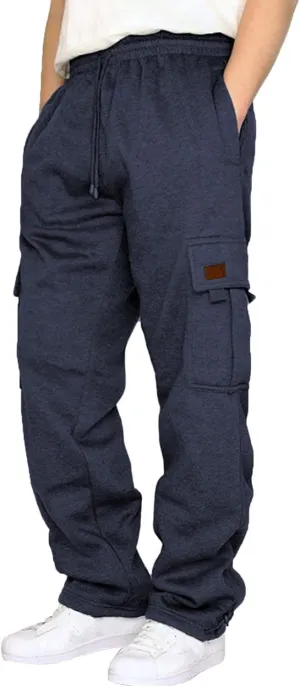 sdbrld Cargo Pants For Men Men's Lightweight Outdoor Joggers Fashion Hiking Classic Pants Overalls Trousers with Pockets