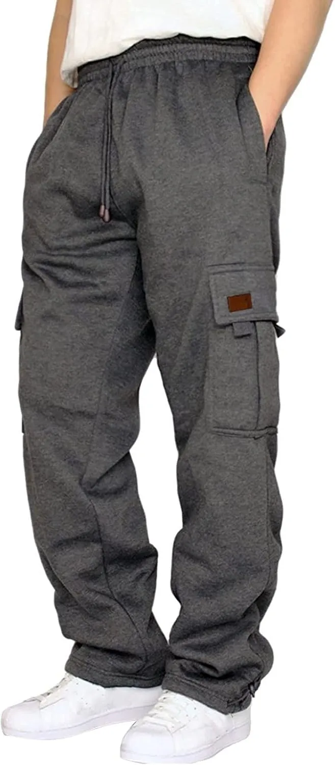 sdbrld Cargo Pants For Men Men's Lightweight Outdoor Joggers Fashion Hiking Classic Pants Overalls Trousers with Pockets