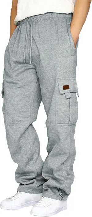 sdbrld Cargo Pants For Men Men's Lightweight Outdoor Joggers Fashion Hiking Classic Pants Overalls Trousers with Pockets