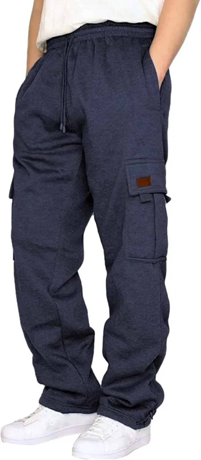 sdbrld Cargo Pants For Men Men's Lightweight Outdoor Joggers Fashion Hiking Classic Pants Overalls Trousers with Pockets