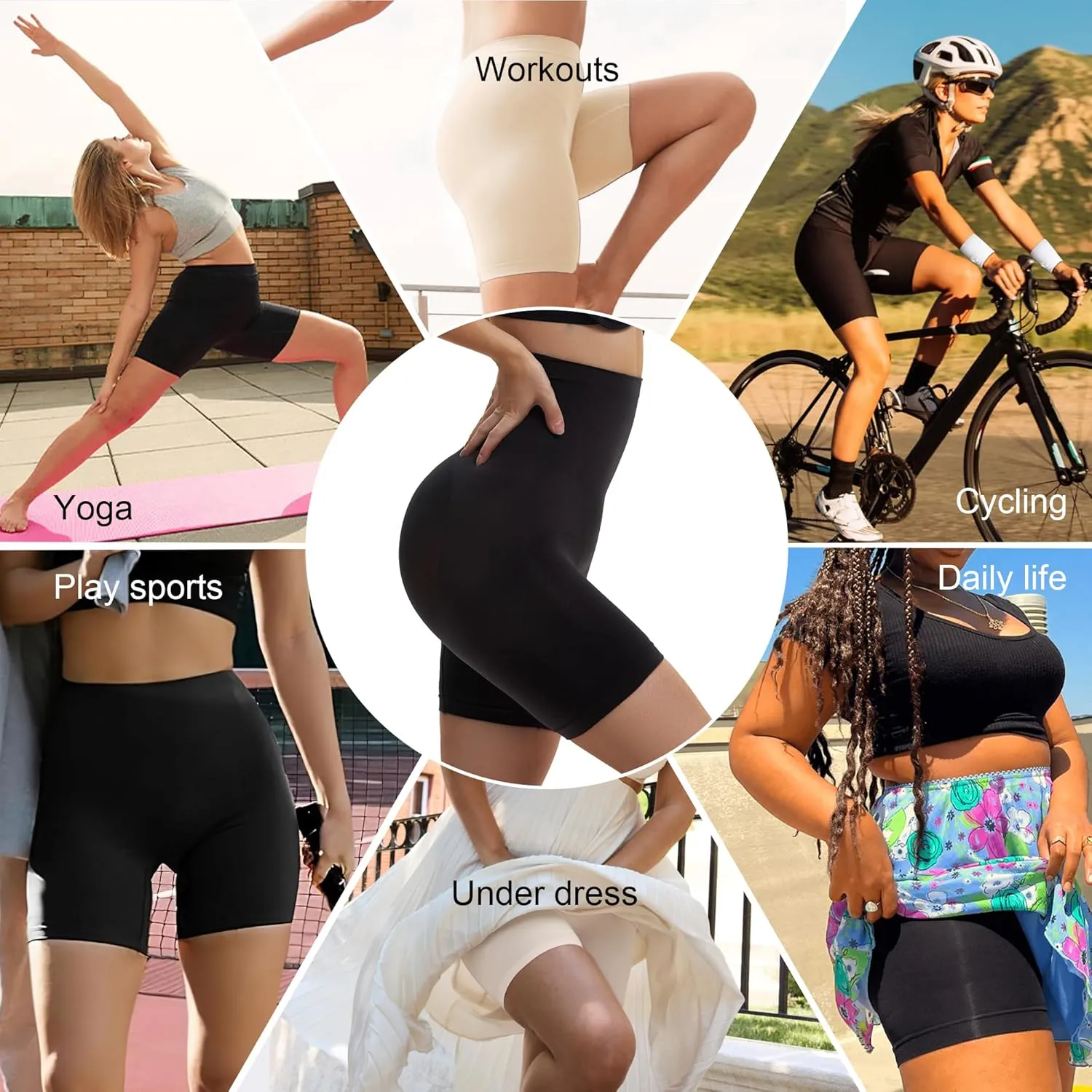 SHAPERX Women Shapewear Tummy Control Panties High Waisted Shorts Seamless Body Shaper Underwear
