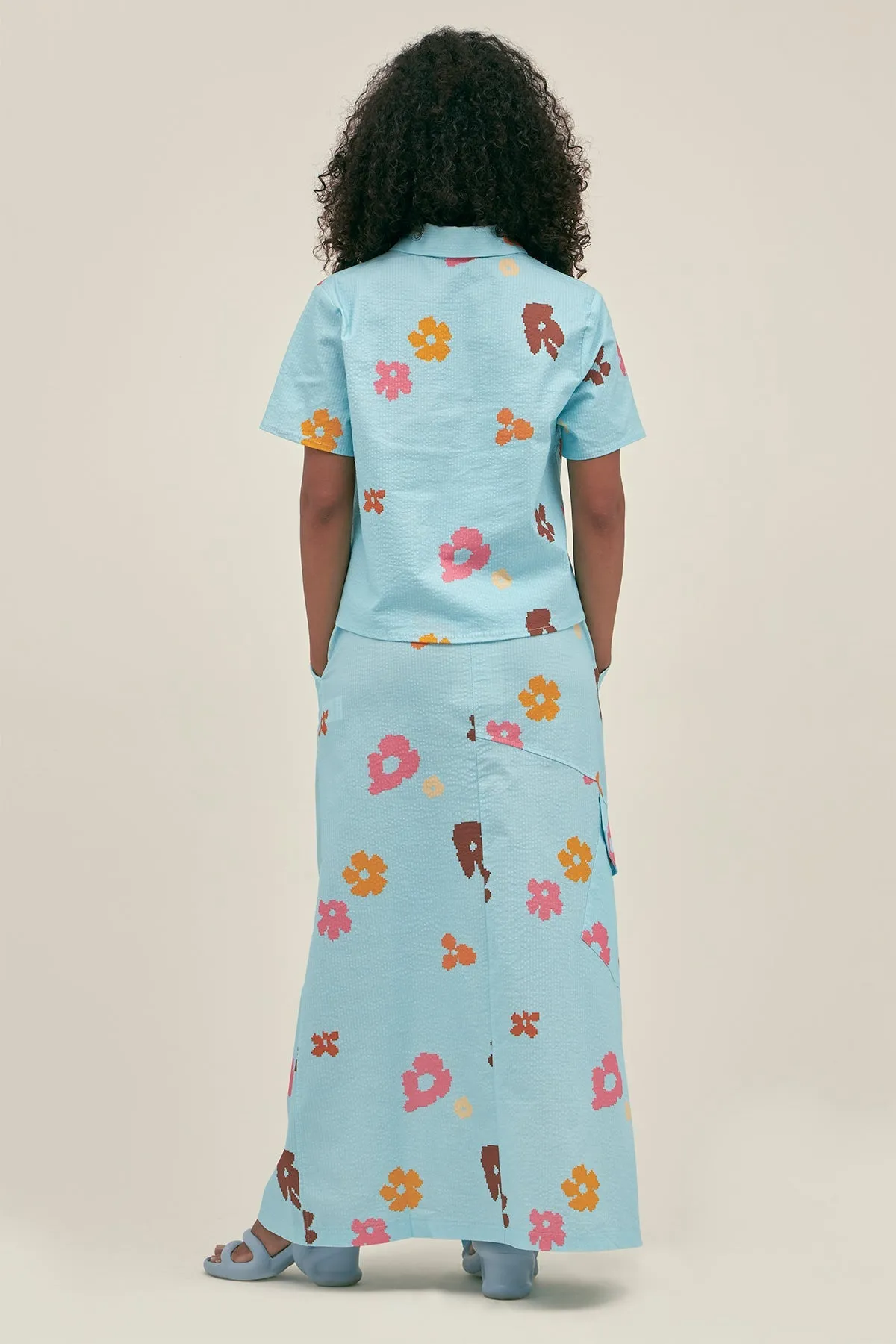 Short Sleeve Shirt Poppy Sky