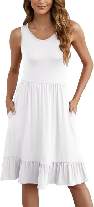 Sleeveless Knee Length Retro A Line Flared Swing Formal Prom Party Dress Floral Sleeve Dress