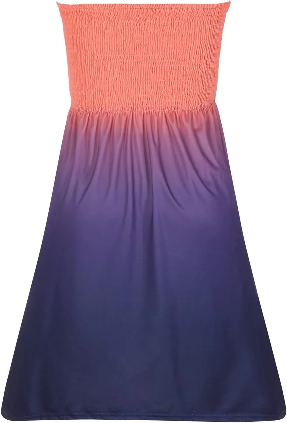 Summer Boho Dresses for Women 2024 Sexy Strapless Sundress Off The Shoulder Beach Dresses Tube Top Dress Trendy