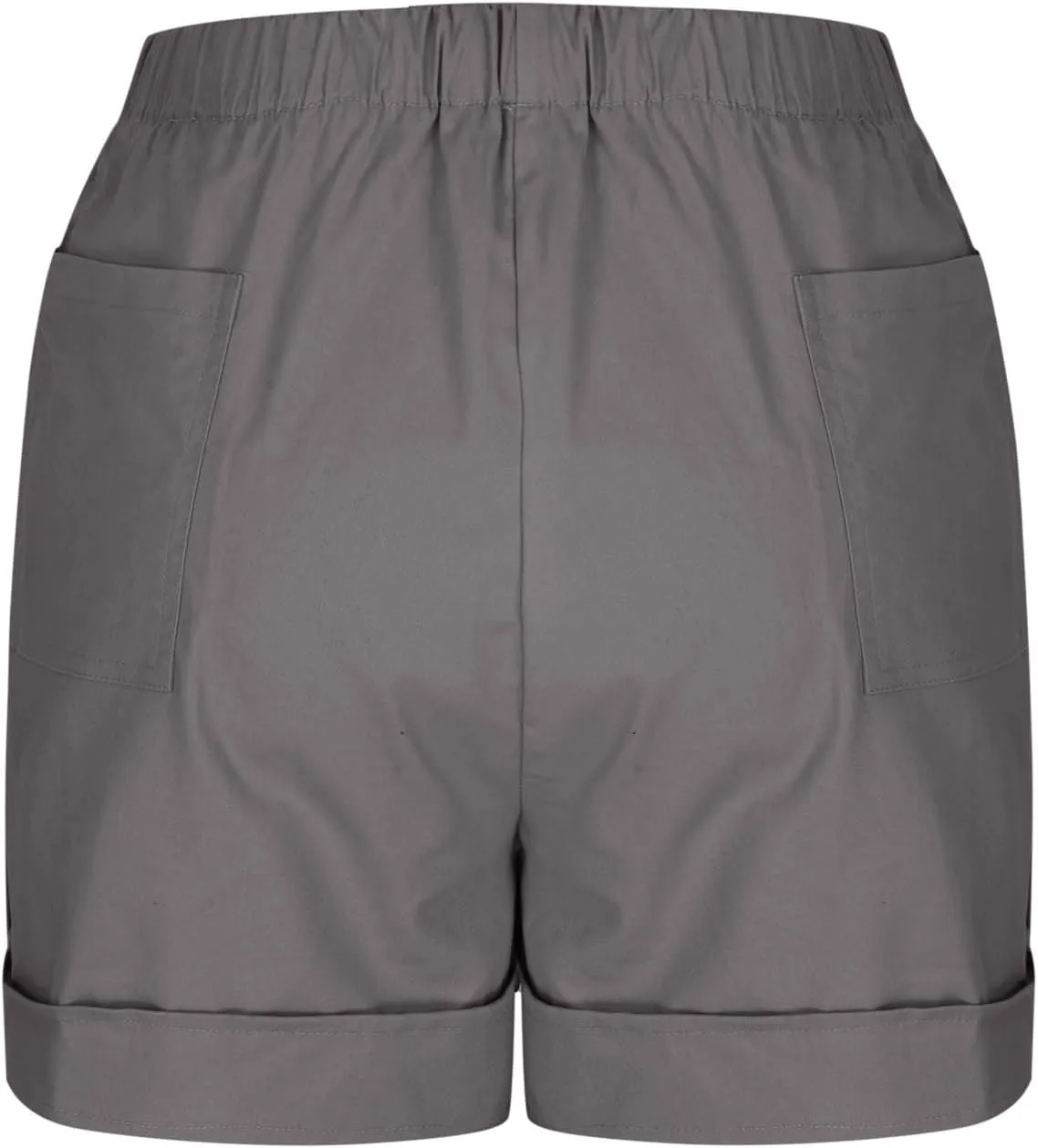 Summer Shorts for Women Plus Size Casual Elastic Waist Drawstring Short 5 Inch Inseam Beach Vacation Outfits