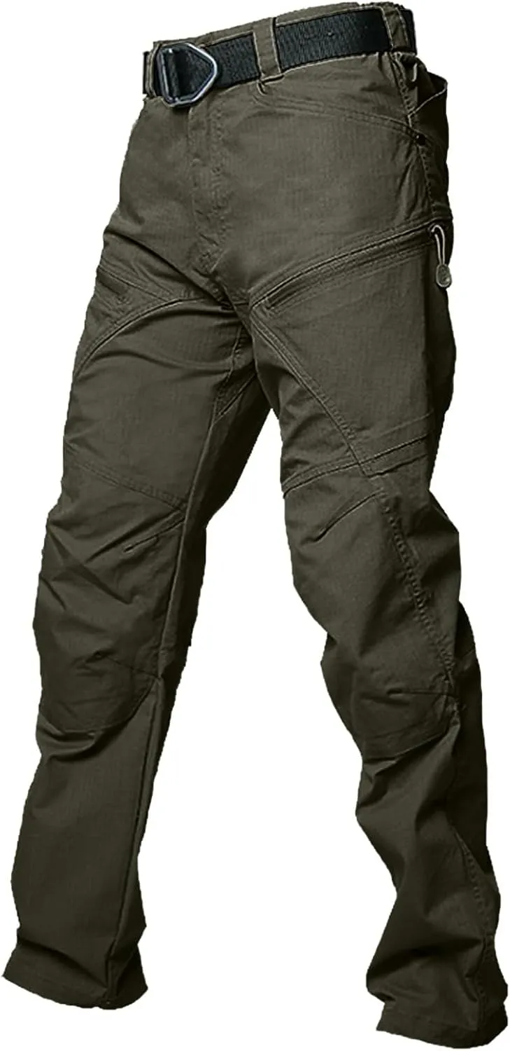 Tactical Chinos Pants Men Relaxed Fit Cargo Chino Pants Stretch Slim Fit Jogger Sweatpant Multi Pockets Hiking Pants