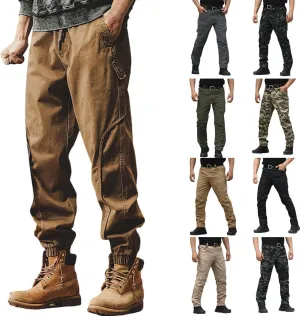Tactical Chinos Pants Men Relaxed Fit Cargo Chino Pants Stretch Slim Fit Jogger Sweatpant Multi Pockets Hiking Pants