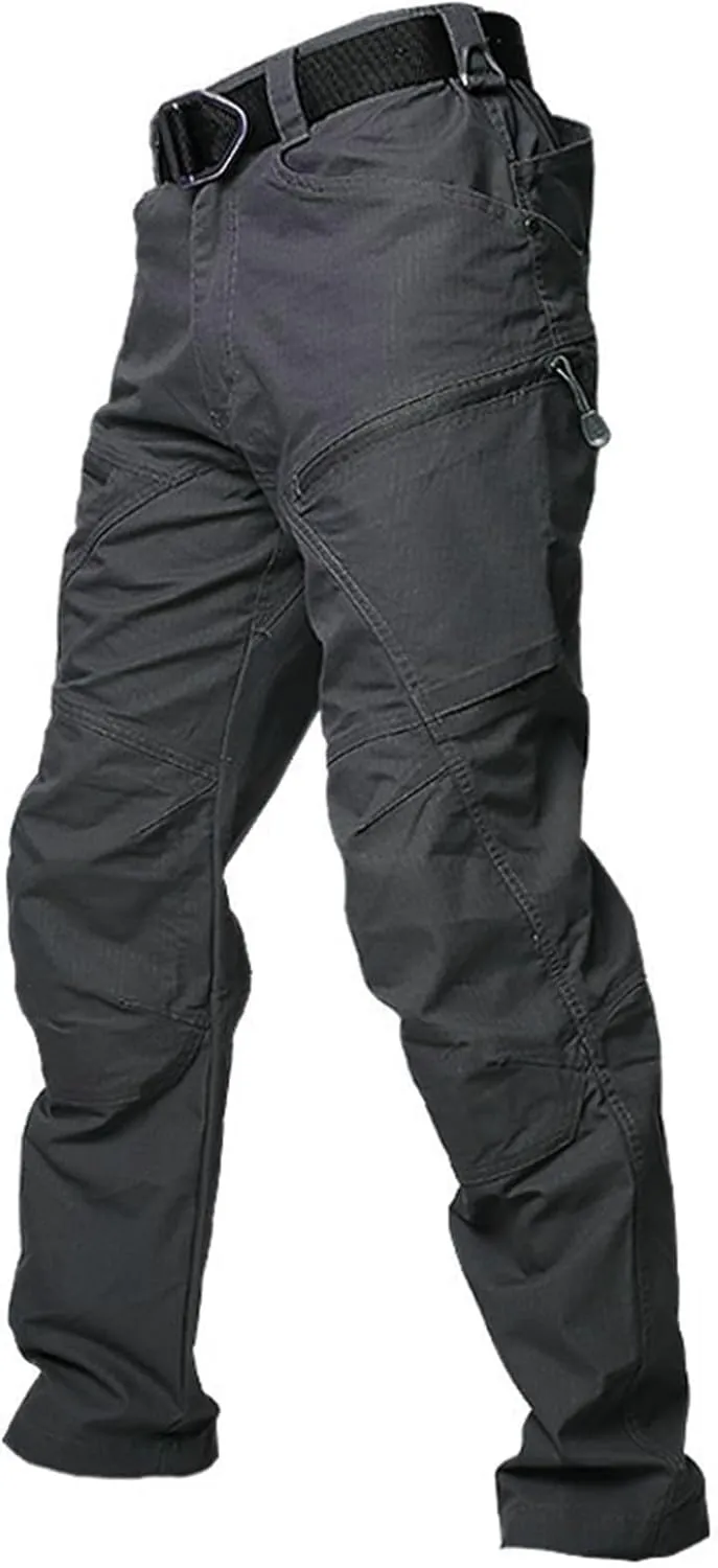 Tactical Chinos Pants Men Relaxed Fit Cargo Chino Pants Stretch Slim Fit Jogger Sweatpant Multi Pockets Hiking Pants