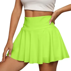 Tennis Skirts for Women Casual Summer High Waisted Pleated Flowy Golf Skirts Tummy Control Stretchy Athletic Skirt