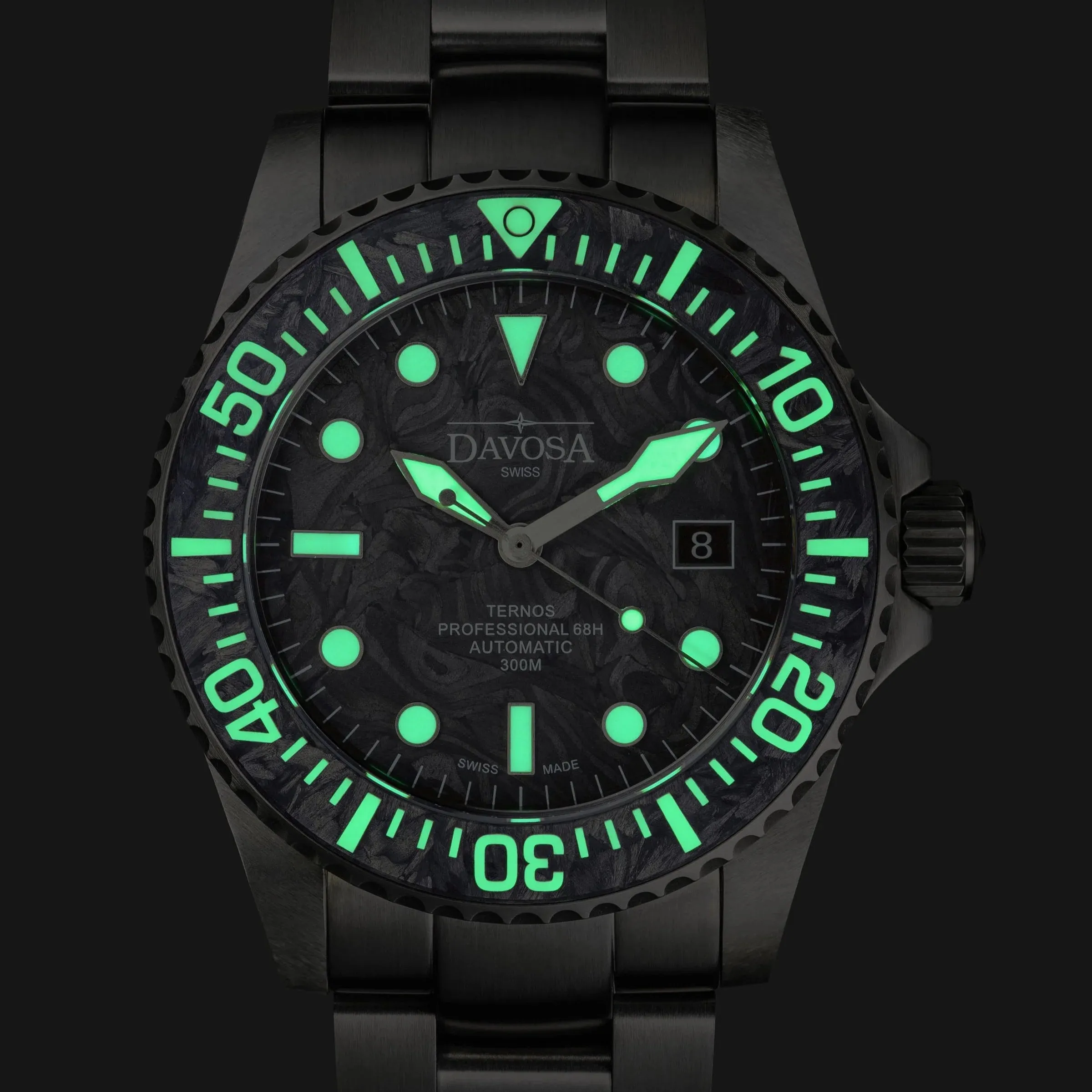 Ternos Professional 68h Carbon 300m Diving Watch 16153950 Limited Edition