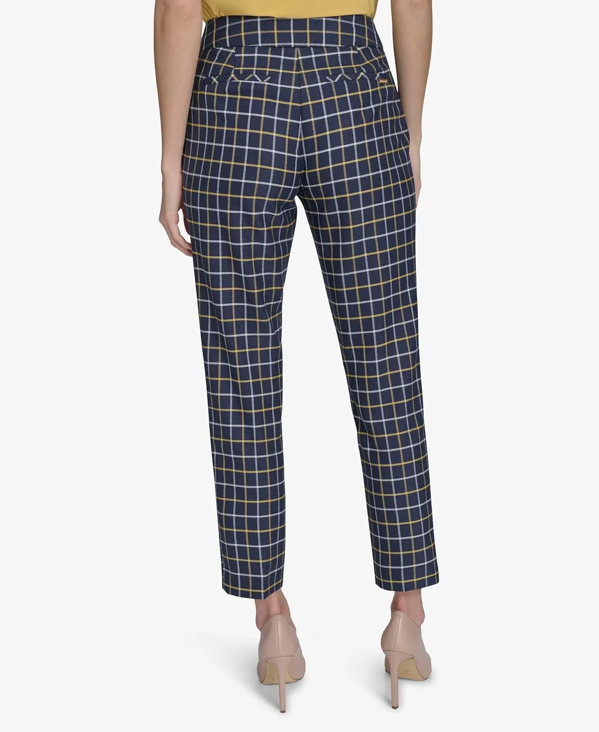 Tommy Hilfiger Women's Slim Fit Pinstripe Print Trousers