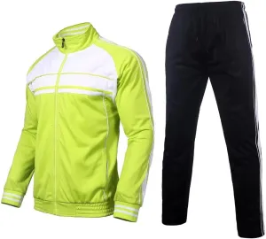 Tracksuit for men outfit 2 pieces classic side Striped jogging suit set active outwear