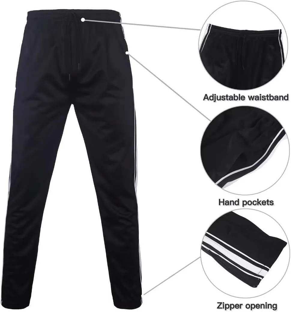 Tracksuit for men outfit 2 pieces classic side Striped jogging suit set active outwear