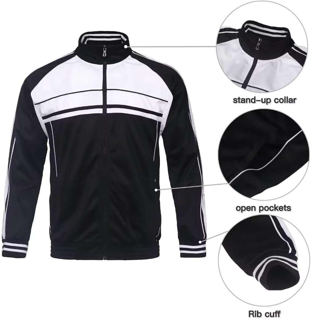 Tracksuit for men outfit 2 pieces classic side Striped jogging suit set active outwear