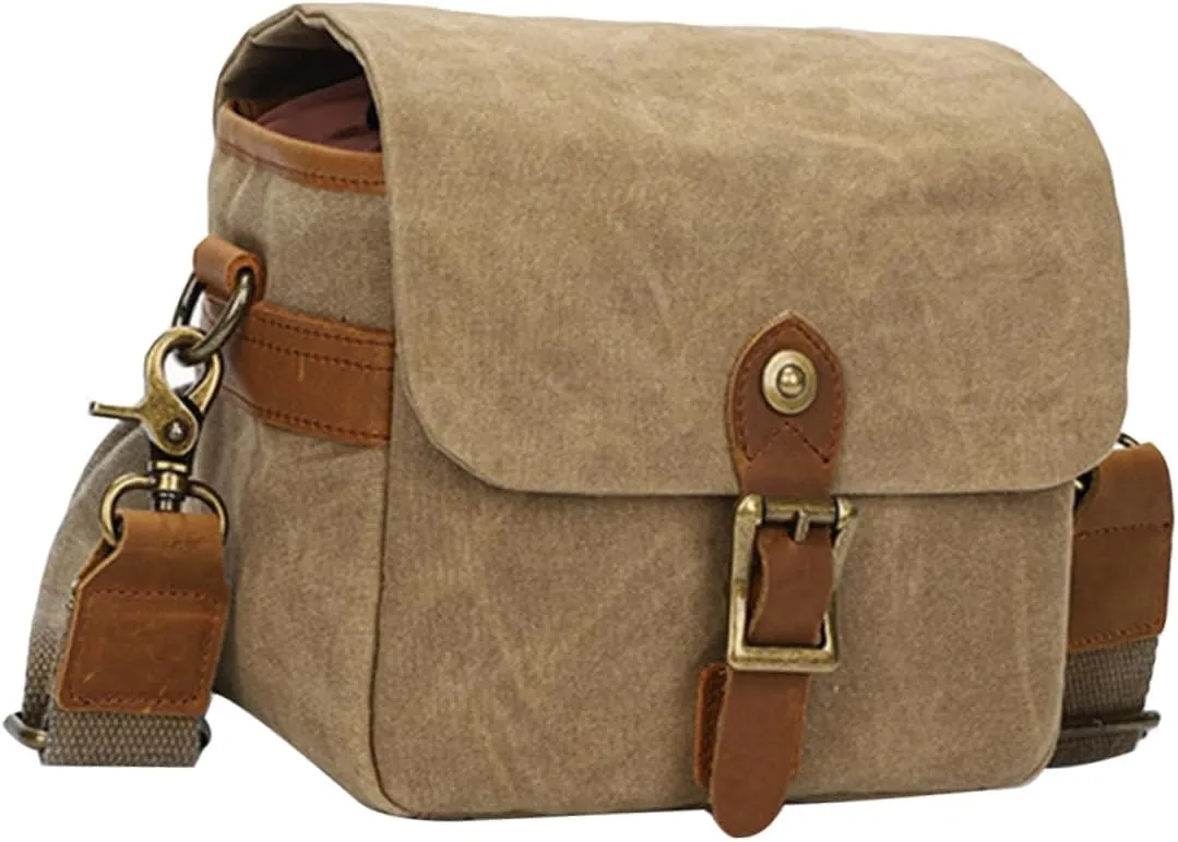 Travel Camera Bag Compact Crossbody Bag Mirrorless Camera Storage Canvas Shockproof for Dslr