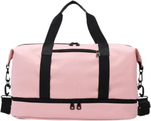 Travel Duffel Bag for Airlines And Gym Use Compact Tote for Weekend Getaways, Pink
