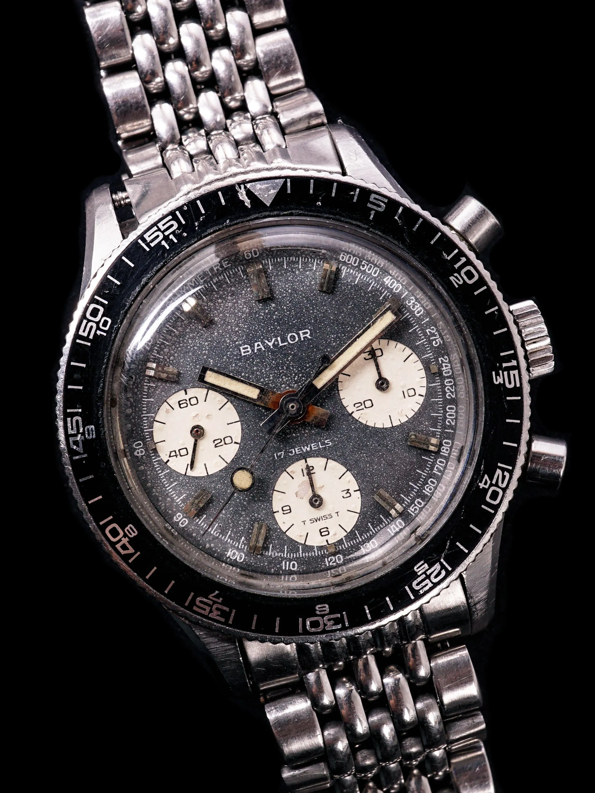 Tropical 1960s Baylor Chronograph "Denim Dial"